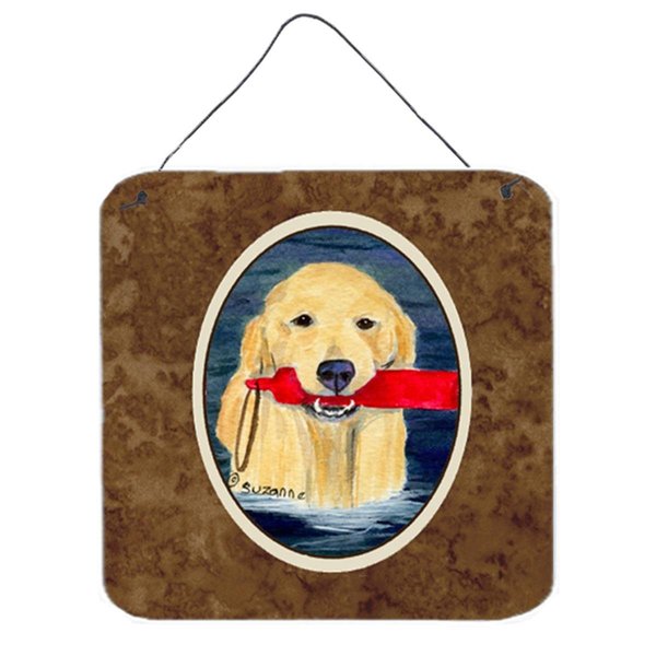 Micasa Golden Retriever Aluminium Metal Wall Or Door Hanging Prints MI232561